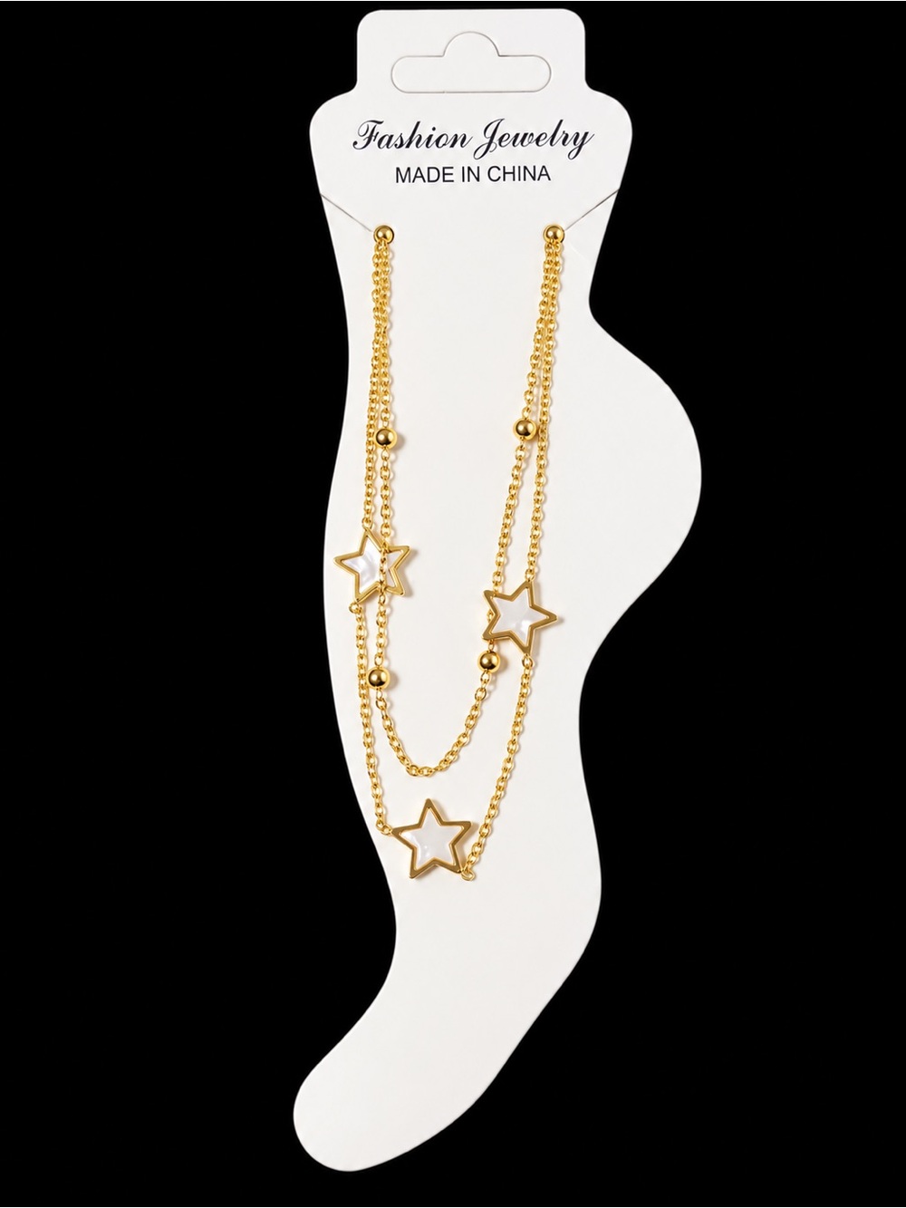 Fashion Jewelry Gold Layered Star Necklace